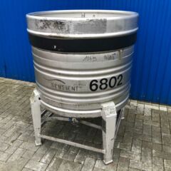 500L Edelstahl Transportbehälter / Druckbehälter-4327