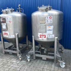 1000L Edelstahlbehälter / Druckbehälter-5809