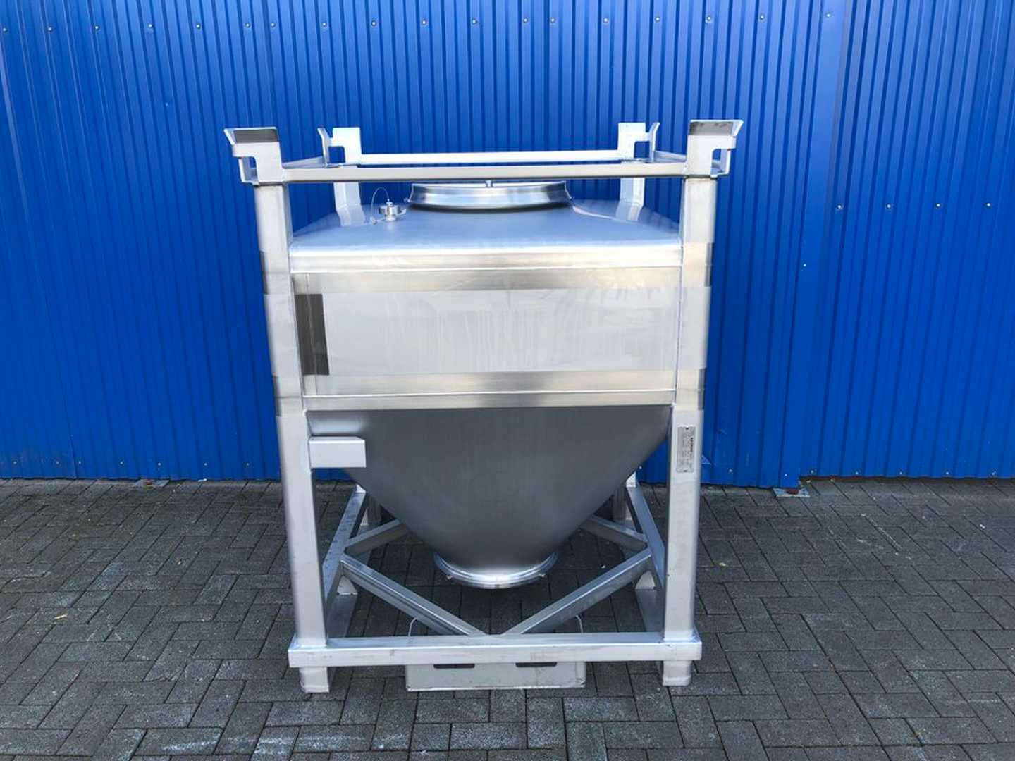 1000L Edelstahl Transportbehälter / Silo-0